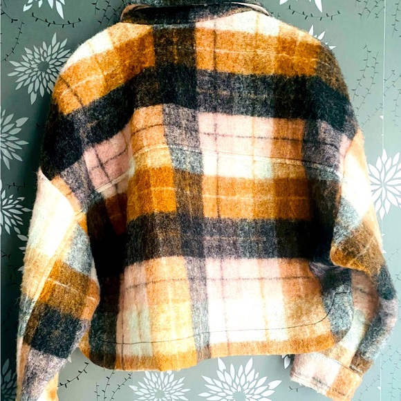 Zara cropped wool plaid jacket - Picture 4 of 4